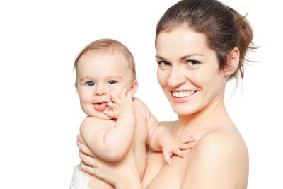 loving your body after pregnancy mom with baby